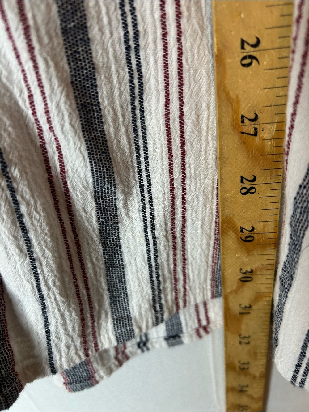 Sigred Olsen Women’s Size Large Sleeved tunic Length Blouse Striped Cotton 76 - Picture 4 of 7